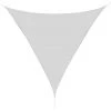 Outsunny Voile D'ombrage Triangulaire Grande Taille 3 X 3 X 3 M Polyester Imperméabilisé Haute Densité 160 G/m² Gris Clair - Gris Clair