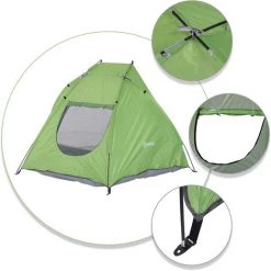 Outsunny Tente De Plage Abri De Plage Pliable Dim. 2,30L X 1,40l X 1,27H M Fenêtre Sac Transport Inclu Polyester Vert - Vert -Outsunny Soldes Magasin 11659579 4