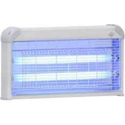 Outsunny Lampe UV Anti-insectes Anti Moustique Tue Mouche électrique Destructeur D'insectes 30 W Gris - Gris