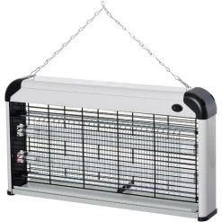 Outsunny Lampe UV Anti-insectes Anti Moustique Tue Mouche électrique Destructeur D'insectes 30 W Noir Gris - Noir