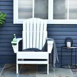 Outsunny Fauteuil De Jardin Adirondack Chaise Longue Inclinable En Bois 97L X 73l X 93H Cm Blanc 11 Outsunny Fauteuil De Jardin Adirondack Chaise Longue Inclinable En Bois 97L X 73l X 93H Cm Blanc -Outsunny Soldes Magasin 1526518 5