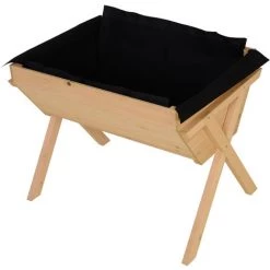 Outsunny Jardinière Sur Pieds Potager Dim. 100L X 70l X 80H Cm Insert D'irrigation + Feutre De Drainage Inclus Bois Massif Sapin - Beige -Outsunny Soldes Magasin 16952909 4