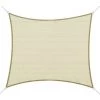 Outsunny Voile D'ombrage Rectangulaire 3 X 4 M Polyéthylène Haute Densité Résistant Aux UV Coloris Crème - Crème