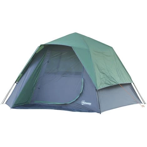 Outsunny Tente Pop Up Montage Instantané - Tente De Camping Familiale 3 Pers. - Grande Porte + 3 Fenêtres - Dim. 2,5L X 1,94l X 1,6H M Fibre Verre Polyester Oxford Bleu Vert - Vert 3 Outsunny Tente Pop Up Montage Instantané - Tente De Camping Familiale 3 Pers. - Grande Porte + 3 Fenêtres - Dim. 2,5L X 1,94l X 1,6H M Fibre Verre Polyester Oxford Bleu Vert - Vert