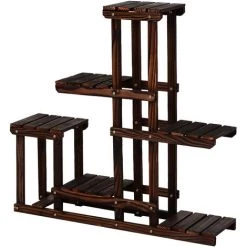 Outsunny Étagère à Fleurs En Bois - Porte Plante Bois 6 Tablettes - Dim. 100L X 25l X 97H Cm - Bois Massif De Pin 10 Outsunny Étagère à Fleurs En Bois - Porte Plante Bois 6 Tablettes - Dim. 100L X 25l X 97H Cm - Bois Massif De Pin -Outsunny Soldes Magasin 18261300 4