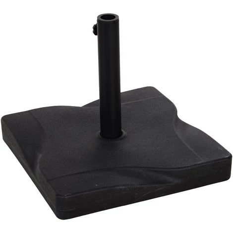 Outsunny Pied De Parasol Base De Lestage Parasol Carré Dim. 41,5L X 41,5I X 35H Cm Poids Net 20 Kg Ciment HDPE Noir 3 Outsunny Pied De Parasol Base De Lestage Parasol Carré Dim. 41,5L X 41,5I X 35H Cm Poids Net 20 Kg Ciment HDPE Noir