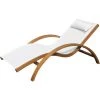 Outsunny Transat Chaise Longue Design Style Tropical Bois Massif Naturel Coloris Beige Blanc - Blanc 2 Outsunny Transat Chaise Longue Design Style Tropical Bois Massif Naturel Coloris Beige Blanc - Blanc -Outsunny Soldes Magasin 1933116 1
