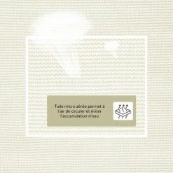 Outsunny Voile D'ombrage Triangulaire Grande Taille 4 X 4 X 4 M Polyéthylène Haute Densité Résistant Aux UV Crème - Crème -Outsunny Soldes Magasin 19842641 4