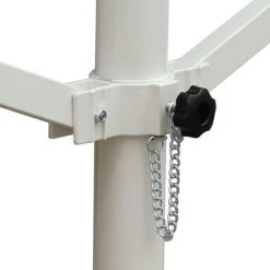 Outsunny Store Double Pente Manuel Rétractable Inclinaison Réglable Métal époxy Blanc Polyester Imperméabilisé Anti-UV Gris Dim. 3,95L X 2,98l X 2,55H M - Gris -Outsunny Soldes Magasin 20157743 5