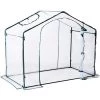 Outsunny Serre De Jardin Balcon Terrasse Serre Pour Tomates 1,8L X 1l X 1,68H M Acier PVC Imperméable Transparent Vert - Transparent -Outsunny Soldes Magasin 24594318 1