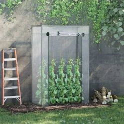 Outsunny Serre De Jardin Serre à Tomates 1L X 0,5l X 1,5H M Porte Zippée Déroulante Acier Thermolaqué PVC Haute Densité 140 G/m² Anti-UV 8 Outsunny Serre De Jardin Serre à Tomates 1L X 0,5l X 1,5H M Porte Zippée Déroulante Acier Thermolaqué PVC Haute Densité 140 G/m² Anti-UV -Outsunny Soldes Magasin 25006879 2