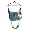Outsunny Chaise Suspendue Hamac De Voyage Respirant Portable Dim. 58L X 43l X 71H M Coton Polyester Multicolore -Outsunny Soldes Magasin 25007398 1