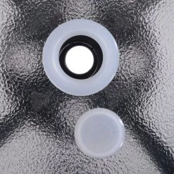 Outsunny Table Ronde Bistro De Jardin Dim. Ø 80 X 72H Cm Espace Installation Parasol Acier époxy Noir Plateau Verre Trempé - Noir 11 Outsunny Table Ronde Bistro De Jardin Dim. Ø 80 X 72H Cm Espace Installation Parasol Acier époxy Noir Plateau Verre Trempé - Noir -Outsunny Soldes Magasin 25008265 5