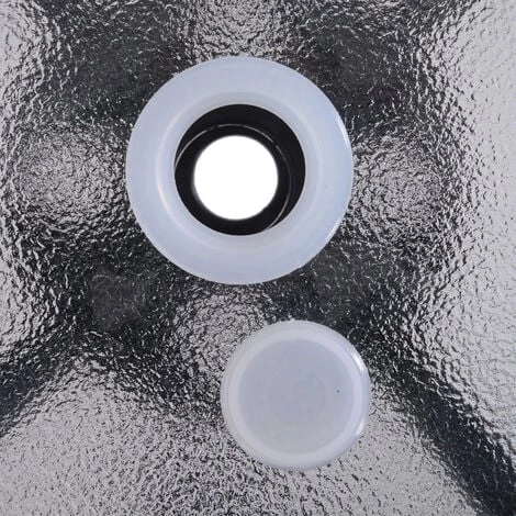 Outsunny Table Ronde Bistro De Jardin Dim. Ø 80 X 72H Cm Espace Installation Parasol Acier époxy Noir Plateau Verre Trempé - Noir 7 Outsunny Table Ronde Bistro De Jardin Dim. Ø 80 X 72H Cm Espace Installation Parasol Acier époxy Noir Plateau Verre Trempé - Noir – Image 5