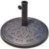 Outsunny Pied De Parasol Base De Lestage Parasol Rond Résine Imitation Fonte Motif Rosace Ø 49 Cm Poids Net 12 Kg Bronze - Marron -Outsunny Soldes Magasin 25008659 1