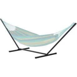Outsunny Support Pied De Hamac Structure Robuste Métal époxy Noir Dim. 3,60L X 0,92l X 1,15H M - Noir -Outsunny Soldes Magasin 25009083 4