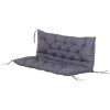 Outsunny Coussin Matelas Assise Dossier Pour Banc De Jardin Balancelle Canapé 2 Places Grand Confort 120 X 110 X 12 Cm Gris - Gris