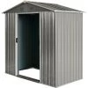 Outsunny Abri De Jardin - Remise Pour Outils - Cabanon Porte Verrouillable - Dim. 194L X 110l X 184H Cm - Tôle D'acier Gris -Outsunny Soldes Magasin 28042637 1