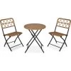 Outsunny Ensemble Bistro De Jardin 3 Pièces Pliantes Style Cosy 2 Chaises + Table Résine Tressée Beige Acier époxy Noir 1 Outsunny Ensemble Bistro De Jardin 3 Pièces Pliantes Style Cosy 2 Chaises + Table Résine Tressée Beige Acier époxy Noir -Outsunny Soldes Magasin 29092399 1