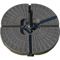 Outsunny Lot De 4 Poids De Lestage Pour Parasols Déportés Dim. Totales 100L X 100l X 10H Cm HDPE Café 10 Outsunny Lot De 4 Poids De Lestage Pour Parasols Déportés Dim. Totales 100L X 100l X 10H Cm HDPE Café -Outsunny Soldes Magasin 29216328 4