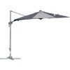 Outsunny Parasol Déporté Octogonal Parasol LED Inclinable Pivotant Manivelle Piètement Acier Dim. Ø 3 X 2,48H M Gris -Outsunny Soldes Magasin 29295977 1