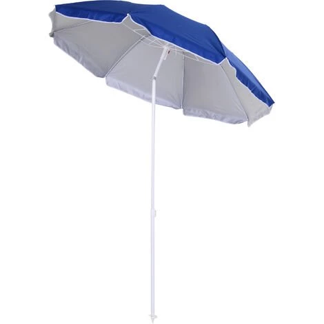 Outsunny Parasol Inclinable Octogonal De Plage Ø 150 Cm Tissu Polyester Haute Densité Anti-UV Mât Démontable Sac De Transport Inclus Bleu 3 Outsunny Parasol Inclinable Octogonal De Plage Ø 150 Cm Tissu Polyester Haute Densité Anti-UV Mât Démontable Sac De Transport Inclus Bleu