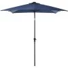 Outsunny Parasol Lumineux Rectangulaire Inclinable Dim. 2,68L X 2,05l X 2,48H M Parasol LED Solaire Métal Polyester Haute Densité Bleu - Bleu -Outsunny Soldes Magasin 29823789 1