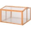 Outsunny Mini Serre De Jardin Serre à Tomates Dim. 90L X 80l X 58H Cm Toits Ouvrables Panneaux De Polycarbonate Bois Sapin Pré-huilé -Outsunny Soldes Magasin 30016500 1