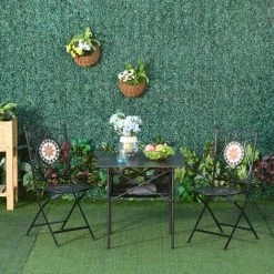 Outsunny Table Pliante Table De Camping Table De Jardin Filet Rangement + Sac Transport Plateau Alu. Châssis Métal époxy Noir - Noir -Outsunny Soldes Magasin 30016529 4