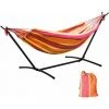 Outsunny Hamac De Jardin Avec Support En Métal époxy Hamac Sur Pied 1 Place Charge Max. 120 Kg Sac Transport Rouge - Rouge -Outsunny Soldes Magasin 30108385 1