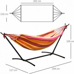 Outsunny Hamac De Jardin Avec Support En Métal époxy Hamac Sur Pied 1 Place Charge Max. 120 Kg Sac Transport Rouge - Rouge 9 Outsunny Hamac De Jardin Avec Support En Métal époxy Hamac Sur Pied 1 Place Charge Max. 120 Kg Sac Transport Rouge - Rouge -Outsunny Soldes Magasin 30108385 3