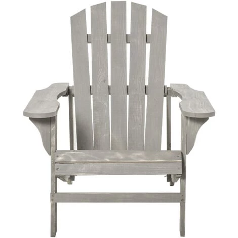 Outsunny Fauteuil De Jardin Adirondack Dim. 78L X 89P X 88H Cm Bois Massif Sapin Gris Effet Vieilli 7 Outsunny Fauteuil De Jardin Adirondack Dim. 78L X 89P X 88H Cm Bois Massif Sapin Gris Effet Vieilli – Image 5
