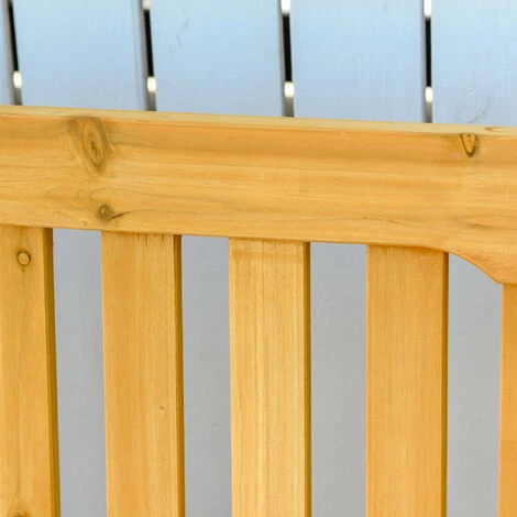 Outsunny Banc à Bascule De Jardin 2 Places Style Rural Chic Bois Massif Sapin Pré-huilé - Jaune 7 Outsunny Banc à Bascule De Jardin 2 Places Style Rural Chic Bois Massif Sapin Pré-huilé - Jaune – Image 5