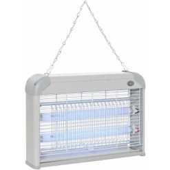 Outsunny Lampe UV Anti-insectes Anti Moustique Tue Mouche électrique Destructeur D'insectes 20 W Gris - Gris