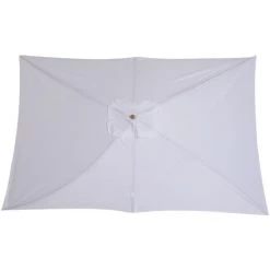 Outsunny Parasol Droit Rectangulaire De Jardin Grande Taille Dim. 3L X 2l X 2,5H M Blanc - Blanc 11 Outsunny Parasol Droit Rectangulaire De Jardin Grande Taille Dim. 3L X 2l X 2,5H M Blanc - Blanc -Outsunny Soldes Magasin 30472318 5