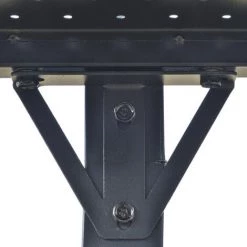 Outsunny Pavillon Jardin - Abri Barbecue - Steakhouse 2 étagères - Toit De Barbecue - Dim. 2,46L X 1,49l X 2,30H M - Alu. Métal Noir Toit Polycarbonate - Noir -Outsunny Soldes Magasin 30632956 5