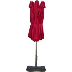 Outsunny Parasol De Jardin XXL Dim. 4,6L X 2,7l X 2,4H M Ouverture Fermeture Manivelle Pied & Contrepoids Inclus Acier Polyester Haute Densité Bordeaux 10 Outsunny Parasol De Jardin XXL Dim. 4,6L X 2,7l X 2,4H M Ouverture Fermeture Manivelle Pied & Contrepoids Inclus Acier Polyester Haute Densité Bordeaux -Outsunny Soldes Magasin 30632966 4