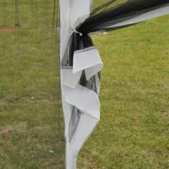 Outsunny Tonnelle Barnum Style Colonial Dim. 4L X 3l X 2,55H M 4 Moustiquaires Blanc Et Noir - Blanc -Outsunny Soldes Magasin 3463686 4