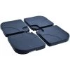 Outsunny Lot De 4 Poids De Lestage Carré Avec Poignée Pour Parasol 50 X 50 X 8 Cm Polyéthylène Haute Densité Noir -Outsunny Soldes Magasin 3734741 1
