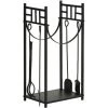 Outsunny Serviteur De Cheminée - Porte Bûches - Range Bûches Multi-accessoires étagère Bûches Et Petits Bois Métal Noir - Noir 1 Outsunny Serviteur De Cheminée - Porte Bûches - Range Bûches Multi-accessoires étagère Bûches Et Petits Bois Métal Noir - Noir -Outsunny Soldes Magasin 41318235 1
