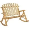 Outsunny Fauteuil De Jardin Adirondack à Bascule 2 Places Rocking Chair Style Néo-rétro Assise Dossier Ergonomique Bois Naturel De Pin 1 Outsunny Fauteuil De Jardin Adirondack à Bascule 2 Places Rocking Chair Style Néo-rétro Assise Dossier Ergonomique Bois Naturel De Pin -Outsunny Soldes Magasin 4150584 1
