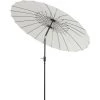 Outsunny Parasol Inclinable Rond Avec Manivelle Aluminium Fibre De Verre Polyester Diamètre 2,60 M Coloris Crème -Outsunny Soldes Magasin 4359003 1
