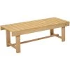 Outsunny Banc De Jardin 2 Places Style Rural Chic Assise à Lattes Dim. 110L X 38l X 35H Cm Bois De Sapin Pré-huilé - Beige -Outsunny Soldes Magasin 44066280 1