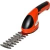 Outsunny Taille Haie - Mini Taille Haie Portable Avec Batterie Rechargeable - Clé De Sécurité, 2 Lames - Vitesse à Vide 1100 Tr/min - Acier ABS Rouge Noir - Rouge -Outsunny Soldes Magasin 46360307 1