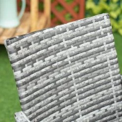 Outsunny Ensemble Salon De Jardin 6 Personnes - Grande Table Rectangulaire, 6 Fauteuils - 6 Coussins D'assise Déhoussables Inclus - Métal époxy Verre Trempé 5 Mm Résine Tressée Grise - Gris 11 Outsunny Ensemble Salon De Jardin 6 Personnes - Grande Table Rectangulaire, 6 Fauteuils - 6 Coussins D'assise Déhoussables Inclus - Métal époxy Verre Trempé 5 Mm Résine Tressée Grise - Gris -Outsunny Soldes Magasin 47488969 5