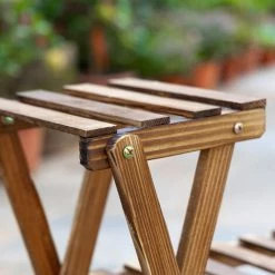 Outsunny Étagère à Fleurs En Bois - Porte Plante Bois 6 Tablettes - Dim. 98L X 28l X 95H Cm - Bois De Sapin Traité Carbonisation - Marron 11 Outsunny Étagère à Fleurs En Bois - Porte Plante Bois 6 Tablettes - Dim. 98L X 28l X 95H Cm - Bois De Sapin Traité Carbonisation - Marron -Outsunny Soldes Magasin 47488986 5