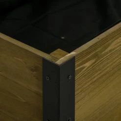 Outsunny Jardinière Sur Pieds - Potager Sur Roulettes - Inserts D'irrigation, Feutre De Drainage Inclus - Bois Sapin Autoclave -Outsunny Soldes Magasin 48873223 4