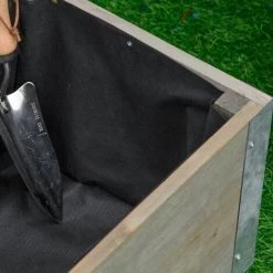 Outsunny Jardinière Sur Roulettes - Jardinière Rectangulaire - Inserts D'irrigation, Feutre De Drainage Inclus - Métal Bois De Sapin Gris - Gris 10 Outsunny Jardinière Sur Roulettes - Jardinière Rectangulaire - Inserts D'irrigation, Feutre De Drainage Inclus - Métal Bois De Sapin Gris - Gris -Outsunny Soldes Magasin 48873227 4