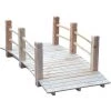 Outsunny Pont De Jardin - Pont De Bassin - Passerelle En Bois Avec Balustrade - Dim. 152,5L X 67l X 48H Cm - Bois De Sapin -Outsunny Soldes Magasin 49904389 1