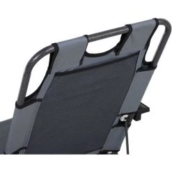Outsunny Chaise Longue Inclinable Transat Bain De Soleil 2 En 1 Pliant Têtière Amovible Charge Max. 136 Kg Toile Oxford Facile D'entretien Gris Clair 11 Outsunny Chaise Longue Inclinable Transat Bain De Soleil 2 En 1 Pliant Têtière Amovible Charge Max. 136 Kg Toile Oxford Facile D'entretien Gris Clair -Outsunny Soldes Magasin 49904443 5